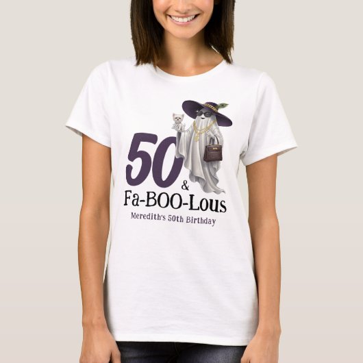 T-shirt Fabuleux 50e anniversaire des femmes Fantômes d'Ha (Devant)