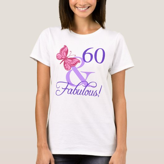 T-shirt Fabuleux 60e anniversaire pour les femmes (Devant)