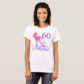 T-shirt Fabuleux 60e anniversaire pour les femmes (Devant entier)
