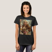T-shirt Fabuleux comportement de la dame léopard (Devant entier)
