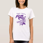 T-shirt Fabuleux Dauphin Hawaiien Flippin (Devant)