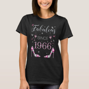 T-shirt Fabuleux depuis 1966 Anniversaire fête de talons h