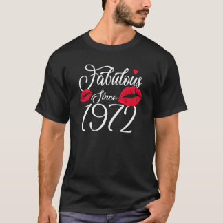 T-shirt Fabuleux depuis 1972 Chapitre 51 Anniversaire