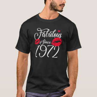 T-shirt Fabuleux depuis 1972 Chapitre 51 Anniversaire