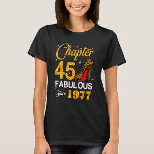 T-shirt Fabuleux depuis 1977 Chapitre 45 Anniversaire 1