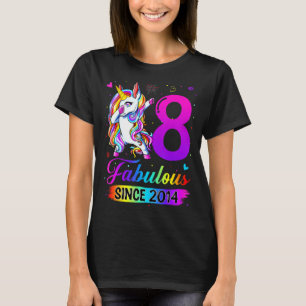 T-shirt Fabuleux depuis 2014 Enfants 8e anniversaire 8 ans