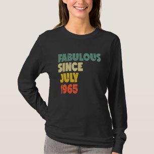 T-shirt Fabuleux depuis Juillet 1965 Garçon Homme Femme Na
