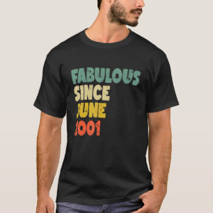 T-shirt Fabuleux depuis juin 2001 Garçon fille homme femme