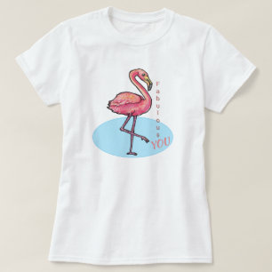 T-shirt Fabuleux femmes flamingo