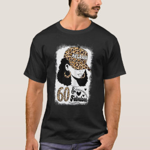 T-shirt Fabuleux Messy Bun Afro Leopar