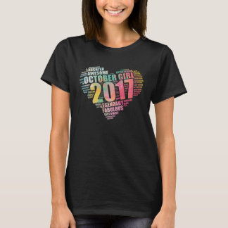 T-shirt Fabuleux Octobre 2017 Fille Légendaire & Awesome B