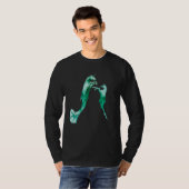 T-shirt Fabuleux Unicorne-Poisson Créatures Sous L'Eau Jou (Devant entier)