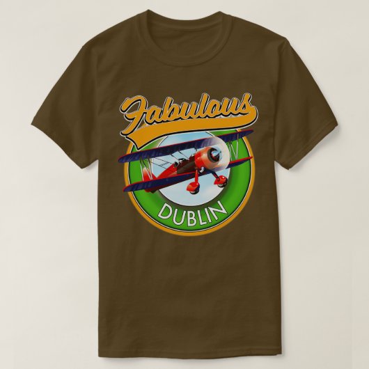 T-shirt Fabulous Dublin Travel patch (Design devant)