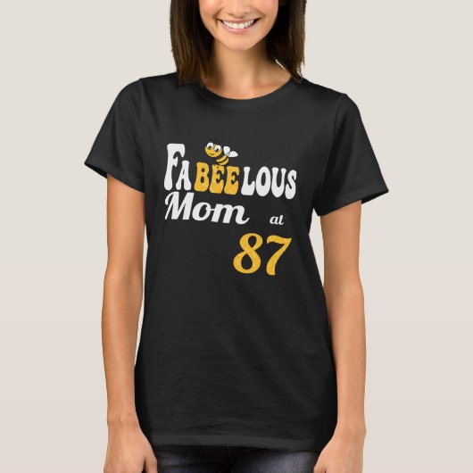 T-shirt Fabulous Fabeelous Maman Bee Honeycomb Maman 87e B (Devant)