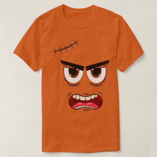 T-shirt Face 1 mignonne monstre (Design devant)
