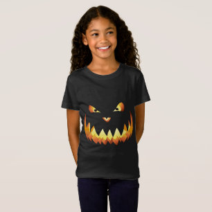 T-Shirt Face 4 citrouille pour Halloween