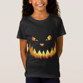 T-Shirt Face 4 citrouille pour Halloween (Devant)