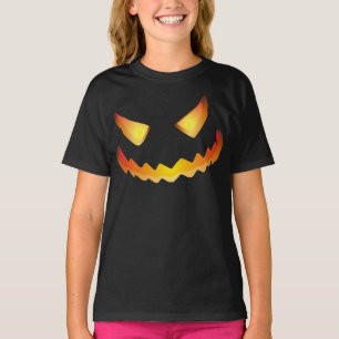 T-shirt Face 6 citrouille pour Halloween...