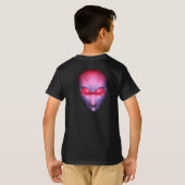 T-shirt Face Alien rouge (Dos entier)