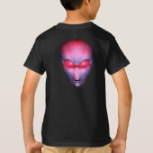 T-shirt Face Alien rouge (Dos)