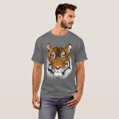 T-shirt Face Animée de tigre (Devant entier)