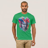 T-shirt face aquarelle (Devant entier)