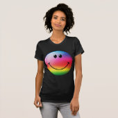 T-shirt Face arc-en-ciel (Devant entier)