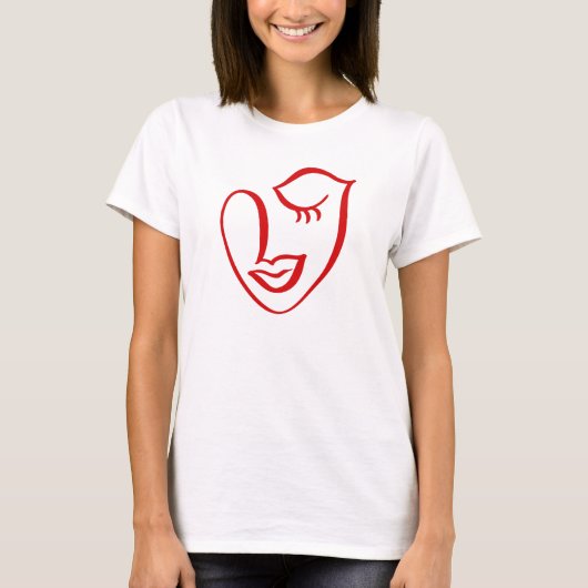 T-shirt face calligraphie (Devant)