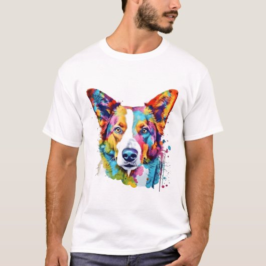 T-shirt Face Chien Joueur (Devant)