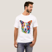 T-shirt Face Chien Joueur (Devant entier)