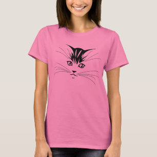 T-shirt Face de chat