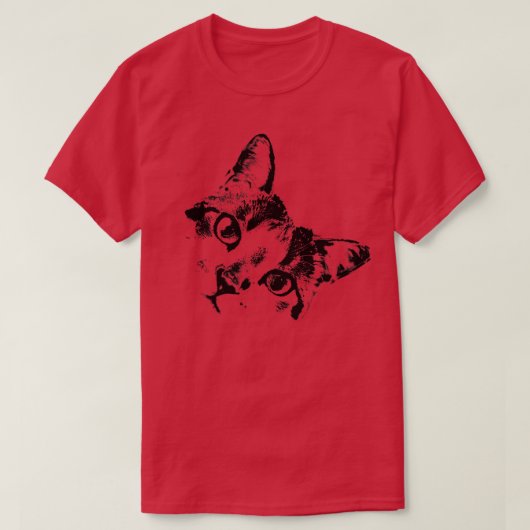 T-shirt Face de chat 1 (Design devant)