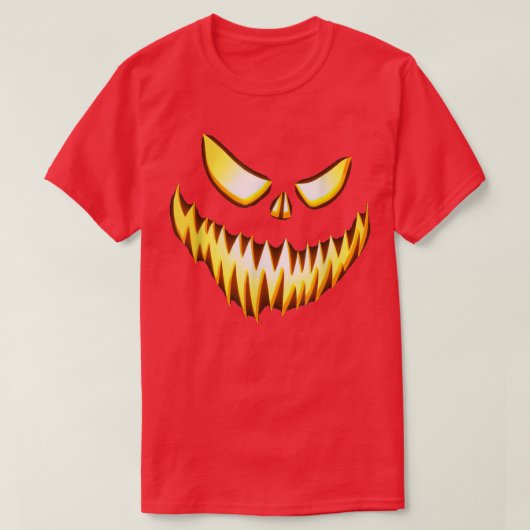 T-shirt Face de Citrouille de Jack-o'-lantern Halloween ef (Design devant)