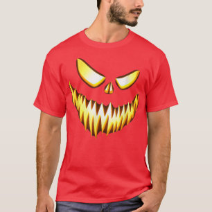 T-shirt Face de Citrouille de Jack-o'-lantern Halloween ef