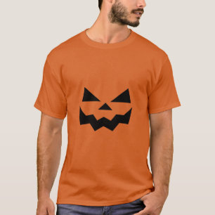 T-shirt Face de citrouille Jack-o-lanterne d'Halloween