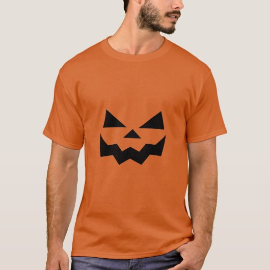 T-shirt Face de citrouille Jack-o-lanterne d'Halloween (Devant)