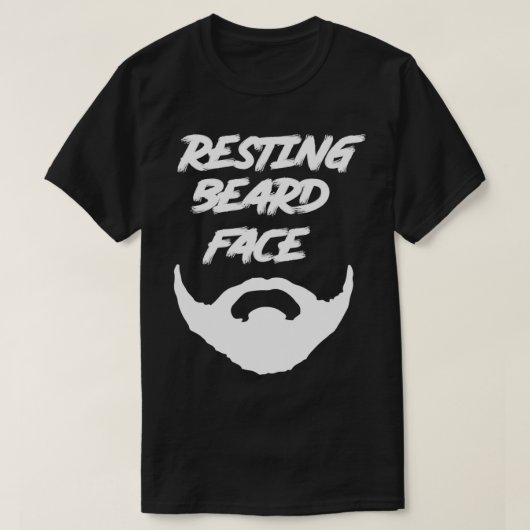 T-shirt Face de la barbe de repos 1 (Design devant)
