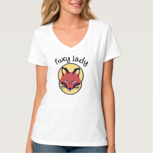 T-shirt Face de la fille Foxy