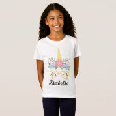 T-Shirt Face de licorne (Devant entier)