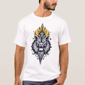 T-shirt face de lion (Devant)