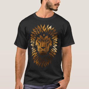 T-shirt Face de Lion Or