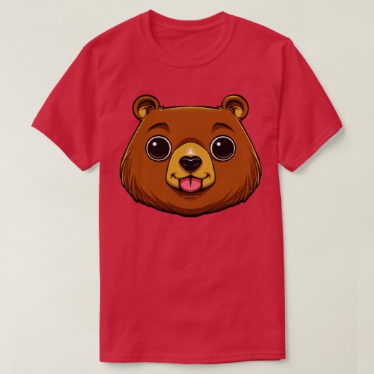 T-shirt Face de l'ours (Design devant)