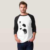 T-shirt Face de Panda en colère (Devant entier)