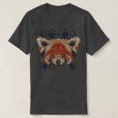 T-shirt Face de panda rouge (Design devant)