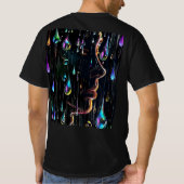 T-shirt Face de pluie : Rainbow Melody (Dos)