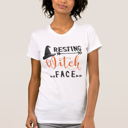 T-shirt face de sorcière au repos (Devant)