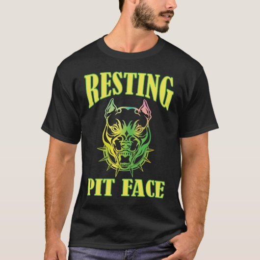 T-shirt Face de trait de repos (Devant)