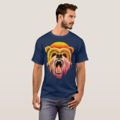 T-shirt Face d'ours grizzli (Devant entier)