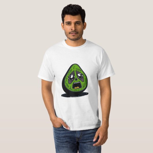 T-shirt Face drôle d'Avocado (Devant entier)