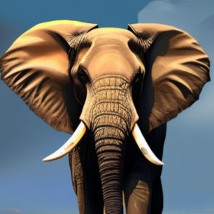 T-shirt face éléphant